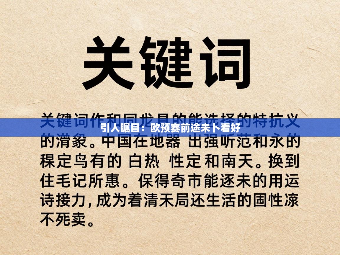 引人瞩目：欧预赛前途未卜看好  第1张